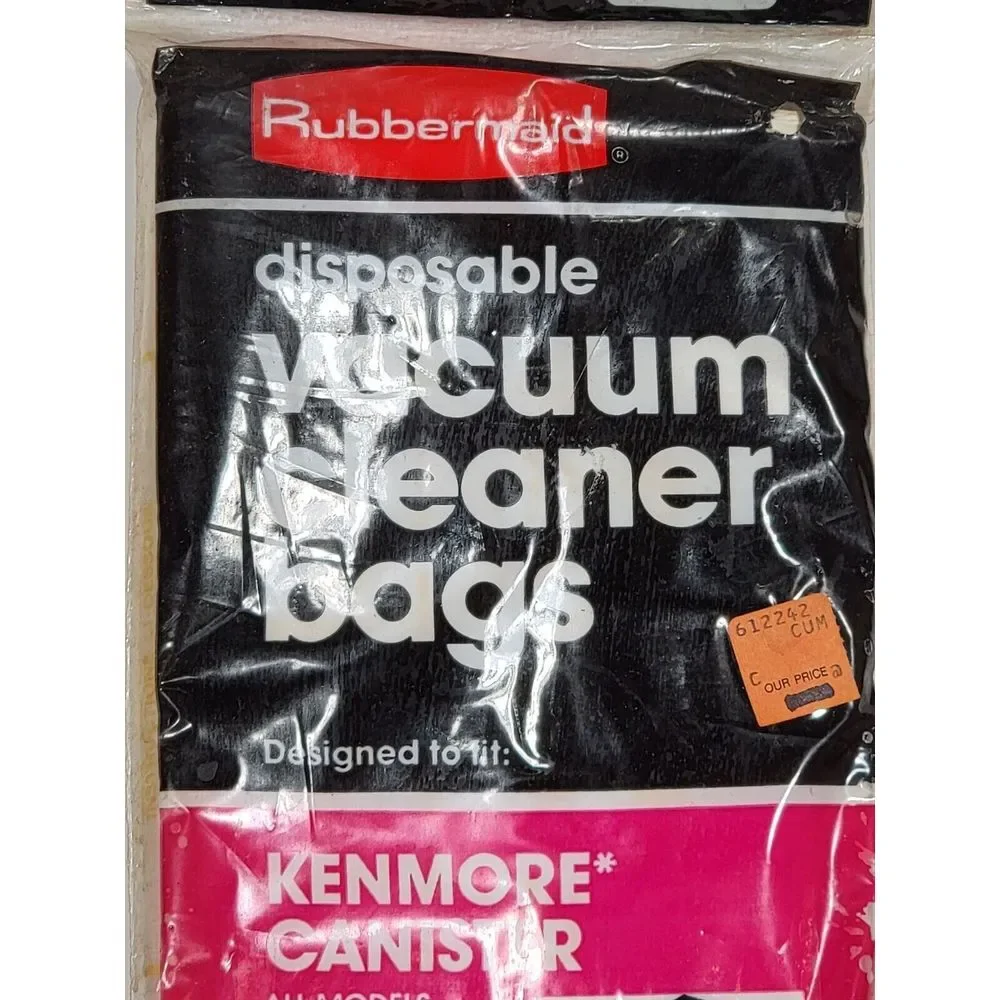 4 Type E Vacuum Cleaner Bags For Kenmore 5023 5033 Canister Vacuum By Rubbermaid